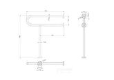 Linkware U-Shaped Handrail Grab Rail